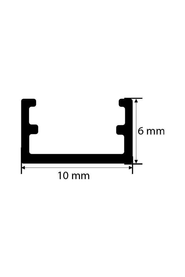 6x10 mm Kanal led Profili 6x10 mm Kanal led Profili